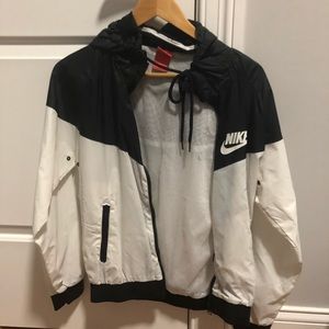 Nike Black and White Windbreaker